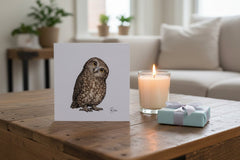Morepork - Ruru Greeting Card - Wix & Bloom