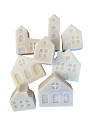 mini house soy melts, soy wax melts, house shaped soy melts
