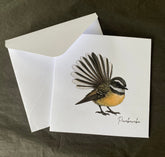 Fantail - Pīwakawaka Greeting Card - Wix & Bloom