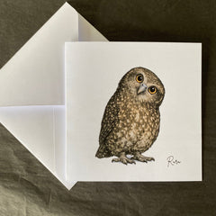 Morepork - Ruru Greeting Card - Wix & Bloom