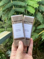 Whiskey Fireside Luxury Soy Melt Snap Bar — natural vegan soy wax, hand-poured in Coromandel NZ by Wix & Bloom