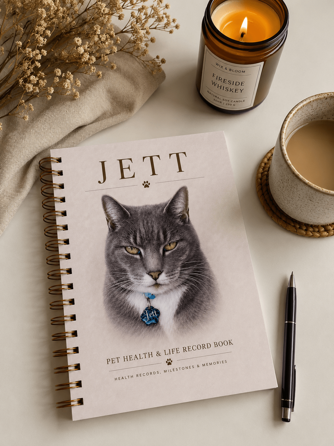 Personalised Pet Health & Life Book. - Wix & Bloom