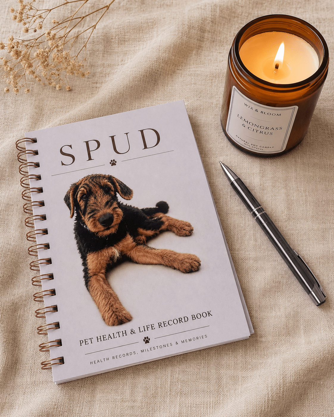 Personalised Pet Health & Life Book. - Wix & Bloom