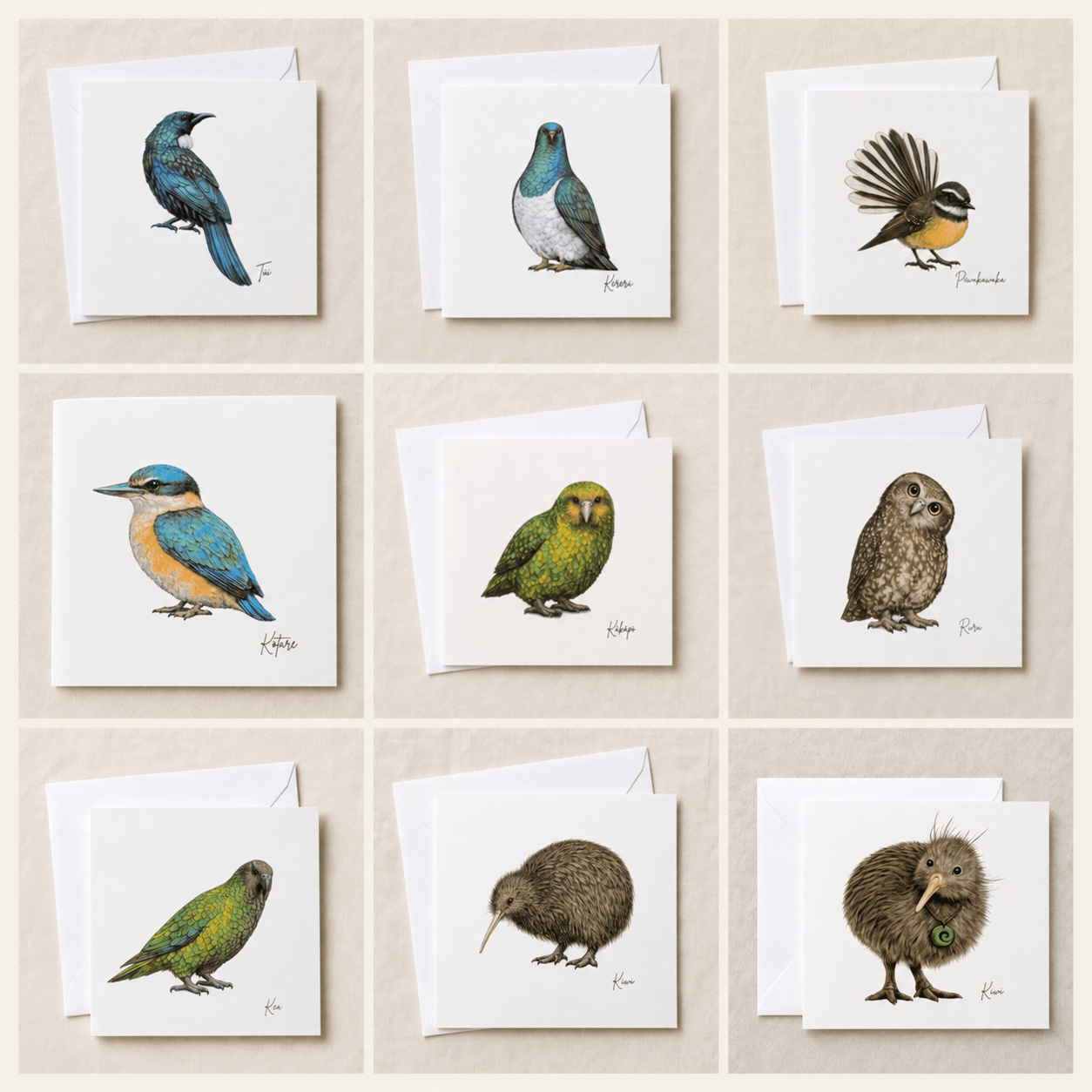 Kiwi Greeting Card | Birds of Aotearoa - Wix & Bloom