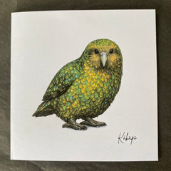 Kākāpō Greeting Card - Wix & Bloom