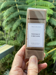 Whiskey Fireside Luxury Soy Melt Snap Bar — natural vegan soy wax, hand-poured in Coromandel NZ by Wix & Bloom