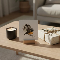 Fantail - Pīwakawaka Greeting Card - Wix & Bloom