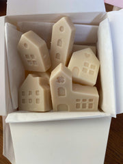 mini house soy melts, soy wax melts, house shaped soy melts