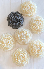 Peony Bloom Pillar Candle – Unscented - Wix & Bloom