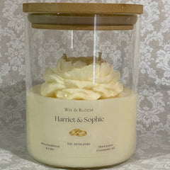 Personalised Wedding Day Candle - Classic - Wix & Bloom