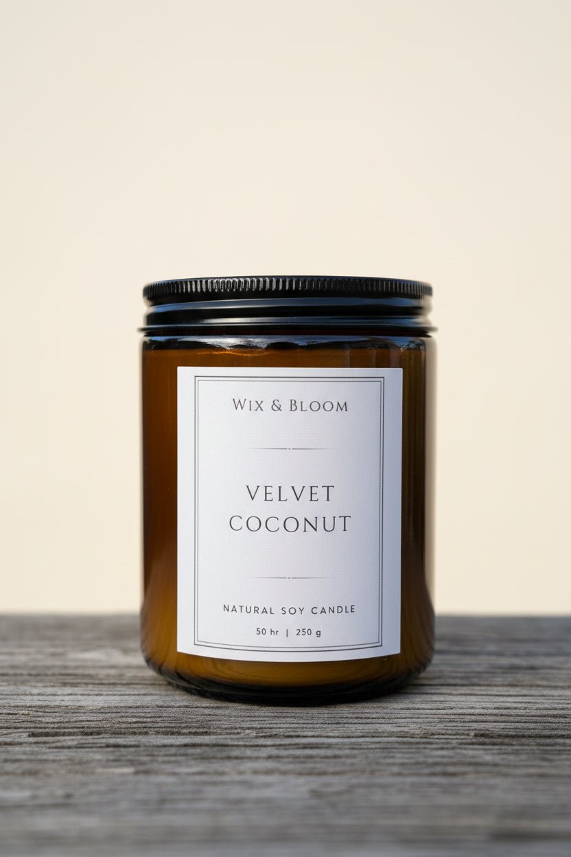 Velvet Coconut Luxe Soy Candle - Wix & Bloom