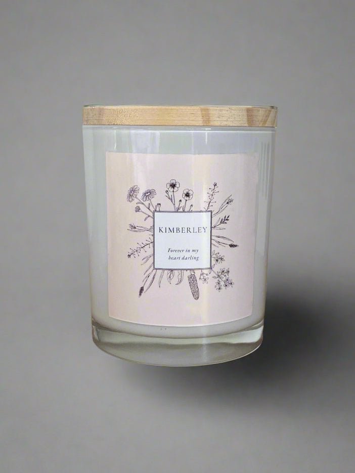 Customised Remembrance Candle 225ml - Wix & Bloom