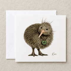 Kiwi Greeting Card | Birds of Aotearoa - Wix & Bloom