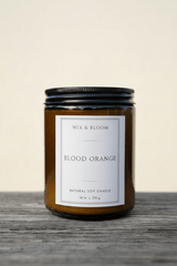 Blood Orange Luxe Soy Candle - Wix & Bloom