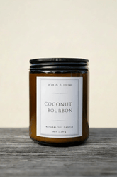 Coconut Bourbon Luxe Soy Candle - Wix & Bloom