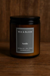 Vanilla Luxe Soy Candle - Wix & Bloom