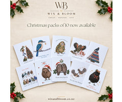 New Zealand Native Bird Christmas Cards – Pack of 10