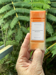 Sicilian Blood Orange Luxury Soy Melt Snap Bar — natural vegan soy wax, hand-poured in Coromandel NZ by Wix & Bloom