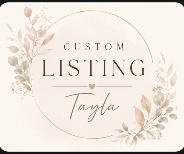 Custom LISTING - Wix & Bloom