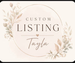 Custom LISTING - Wix & Bloom