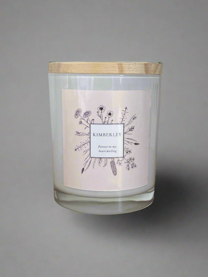 Customised Remembrance Candle