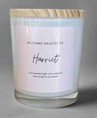 Remembrance, memorial candle