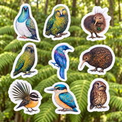 New Zealand Native Bird Sticker - Wix & Bloom