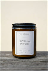 Banana Brioche Luxe Soy Candle - Wix & Bloom